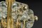 Large Brass and Crystal Glass Pendant by Sische, Germany, 1970s, Image 10