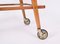 Mid-Century Italian Beech and Brass Serving Bar Cart by Franco Albini, Italy, 1950s, Image 18