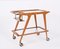 Mid-Century Italian Beech and Brass Serving Bar Cart by Franco Albini, Italy, 1950s 12