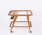 Mid-Century Italian Beech and Brass Serving Bar Cart by Franco Albini, Italy, 1950s 17