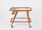 Mid-Century Italian Beech and Brass Serving Bar Cart by Franco Albini, Italy, 1950s, Image 8