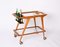 Mid-Century Italian Beech and Brass Serving Bar Cart by Franco Albini, Italy, 1950s 6