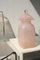 Vintage Murano Pink Ribbed Alabastro Vase, Image 1