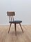 Vintage Wood and Leather Bistro Chair from Kitson, Image 1