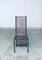 Postmodernes handgefertigtes Eisen Stuhl Set mit hoher Rückenlehne, 1980er, 4er Set 27