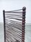 Postmodernes handgefertigtes Eisen Stuhl Set mit hoher Rückenlehne, 1980er, 4er Set 8