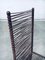 Postmodernes handgefertigtes Eisen Stuhl Set mit hoher Rückenlehne, 1980er, 4er Set 6