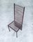 Postmodern Design Handcrafted Iron High Back Chair Set, 1980s, Set of 4 7