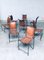 Mid-Century Mediterranean Wrought Iron and Leather Dining Chair Set, Spain, 1960s, Set of 8 18