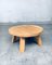Brutalist Oak Round Coffee Table, 1960s, Image 12