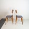 Curved Wooden Chairs by Carlo Ratti, 1950s, Set of 2 5