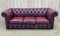 Leather Chesterfield 3-Seater Sofa, 1970s 5