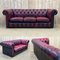 Leather Chesterfield 3-Seater Sofa, 1970s, Image 2