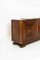 Art Deco Mahogany with Brass and Marble Sideboard in the Style of Maxime Old, France, 1940s, Image 12