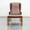 Leather & Rosewood Wing Chair with Stool by Rudolf Glatzel for Kill International, 1960s 15