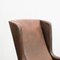Leather & Rosewood Wing Chair with Stool by Rudolf Glatzel for Kill International, 1960s 8