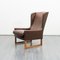 Leather & Rosewood Wing Chair with Stool by Rudolf Glatzel for Kill International, 1960s 18