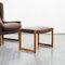 Leather & Rosewood Wing Chair with Stool by Rudolf Glatzel for Kill International, 1960s 7