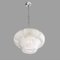 Mid-Century Portuguese Frosted Glass Handblown Hanging Lamp, 1960s 4