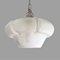 Mid-Century Portuguese Frosted Glass Handblown Hanging Lamp, 1960s, Image 6