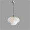 Mid-Century Portuguese Frosted Glass Handblown Hanging Lamp, 1960s, Image 3