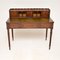 Ancient Mahogany Leather Top Happiness of the Day Desk 1
