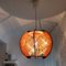 Mid-Century Portuguese Wood and Straw Wooden Hanging Lamp, 1960s, Image 7