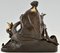Französischer Künstler, Vermögen, Seehandel, 1870er, Bronze Skulptur 3