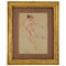 Franz Melchers, Two Nude Dancers, Late 19th or Early 20th Century, Gouache Drawing, Framed 1