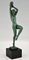 Art Deco Nude Sculpture with Tambourine by Raymonde Guerbe for Max Le Verrier, Image 8