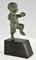 Art Deco Bronze Faun Buchstützen von Claude für Marcel Guillemard, 2er Set 2