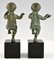 Art Deco Bronze Faun Bookends by Claude for Marcel Guillemard, Set of 2 6