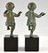 Art Deco Bronze Faun Bookends by Claude for Marcel Guillemard, Set of 2, Image 6