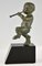 Art Deco Bronze Faun Bookends by Claude for Marcel Guillemard, Set of 2, Image 3