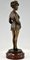 Art Deco Bronze Partial Nude Figure in Dressing Gown by Maurice Milliere 6