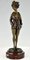 Art Deco Bronze Partial Nude Figure in Dressing Gown by Maurice Milliere, Image 8