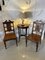 Antique Carved Walnut Hall Chairs, Set of 2 2
