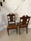 Antique Carved Walnut Hall Chairs, Set of 2, Image 3