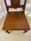 Antique Carved Walnut Hall Chairs, Set of 2, Image 7