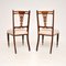 Antique Victorian Inlaid Side Chairs, Set of 2 9
