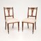 Antique Victorian Inlaid Side Chairs, Set of 2 1