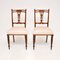 Antique Victorian Inlaid Side Chairs, Set of 2 2