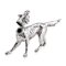 Estatua de perro perdiguero bañada en plata, años 20, Imagen 5