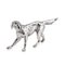 Statue de Chien Retriever Plaqué Argent, 1920s 1