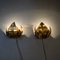 Mid 20th Century French Brass Sconces attributed to Maison Jansen, 1970s, Set of 2 2
