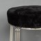 20th Century Sheepskin Covered Aluminium Stools, 1960s, Set of 4, Image 9