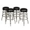 Mid 20th Century American Swivel Top Stools, 1950s, Set of 4 1