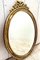 Louis Seize Oval Shaped Giltwood Mirror from Deknudt, Belgium, 1950s, Image 3