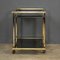 20th Century Two Tier Brass & Smoked Glass Drinks Trolley, 1970s 3