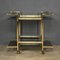 20th Century Two Tier Brass & Smoked Glass Drinks Trolley, 1970s 2